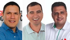 Jorge Acevedo Peñaloza (Estatuto de la oposición), Edison Contreras Rodríguez (Todos por Cúcuta) y Edwin Duarte Gómez (AICO). Archivo