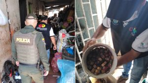 Más de 1.000 botellas fueron decomisadas. Cortesía