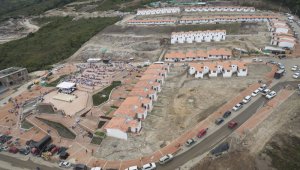 El nuevo casco urbano fue construido en un lugar cercano al área destruida, tiene 6 mil habitantes. Archivo