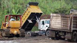 Construcción de vías terciarias. Colprensa