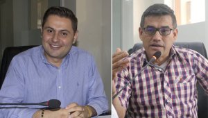 Leonardo Jácome y Oliverio Castellanos. Archivo