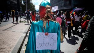 Paro Nacional en contra del Gobierno de Duque. Lugar: Plaza de Bolivar.  Colprensa