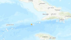 El Centro de Alerta de Tsunamis del Pacífico en Hawaii, dio cuenta -basado en lecturas preliminares- de "la posibilidad de peligrosas olas de tsunami. Tomada de Twitter @USGS