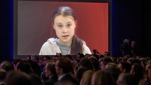Greta Thunberg fue aupada portavoz de una generación preocupada por el cambio climático. AFP