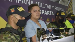 En la casa en donde fue capturado ‘Jota’ las autoridades encontraron armas, celulares, una granada y un pc cuyo contenido será analizado por las autoridades.
Cortesía