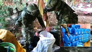 Las estructuras contaban con gran cantidad de equipos, maquinaria y elementos. Ejército Nacional