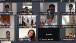 Por primera vez, diputados y concejales han tenido que acudir a las nuevas tecnologías, para avanzar con el estudio de los Planes de Desarrollo. Cortesía para La Opinión