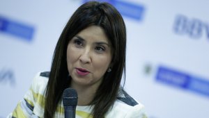 La ministra María Victoria Angulo anunció la creación del Fondo Solidario para la Educación. Colprensa