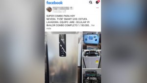Estos son algunos de los sitios donde se ofrecen los electrodomésticos. Entregan un número de celular para contactarlos y allí empieza la estafa. Tomada de Facebook