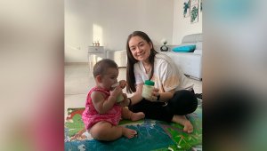 Kelly Cabrera es donante del Banco de Leche Humana del hospital desde hace 9 meses aproximadamente.  Cortesía