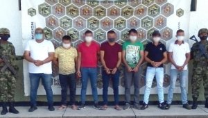 Momento de la captura de los miembros del Eln. Cortesía