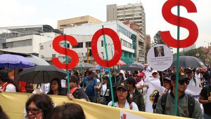 Marcha nacional.  Colprensa