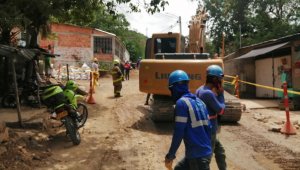 Obra en la que trabajaban. La Opinión