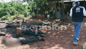 El dramático cuadro de la masacre entre Totumito y Carboneras habla por sí solo de la peligrosa situación que se registra en varios puntos de la zona rural de Cúcuta, en la que grupos armados ilegales buscan imponer su ley a sangre y fuego.   Cortesía