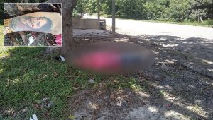 En la vereda La Llana de Tibú ocurrió el otro asesinato. La víctima no fue identificada, pero el tatuaje de la cara de una mujer servirá para identificarlo. Cortesía
