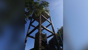 El tanque aéreo en buena esperanza está a punto de colapsar, según la comunidad que reclamó un urgente plan de recuperación. Cortesía