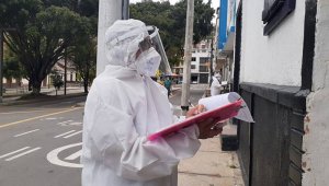 En Pamplona continúa la búsqueda de casos activos del virus. Roberto Ospino