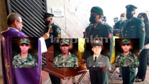 El Ejército despidió con honores a los militares asesinados en Sardinata. Cortesía