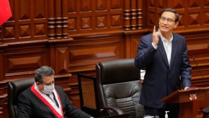 8 de cada 10 peruanos creen que Martín Vizcarra debe continuar como presidente. En 30 meses de gestión, Vizcarra, de centroderecha, ha tenido cotas de aprobación por encima del 50%. AFP