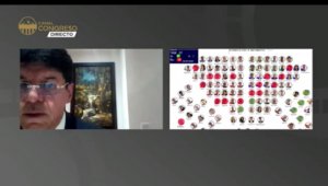 Sesión plenaria del Senado del 20 de julio de 2020 para escoger la nueva mesa directiva.  Colprensa