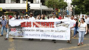 Diferentes marchas se han organizado en los últimos días para rechazar la explotación en el páramo. Archivo / La Opinión