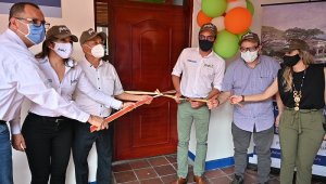 Las autoridades inauguraron ayer la Oficina de Tierras en Sardinata, la primera en el departamento. Cortesía para La Opinión