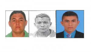 Leonardo Yaruro Niño, Darío Suárez Ascanio y Enderson José Urango Urango, son buscados por las autoridades en el área metropolitana de Cúcuta. Policía