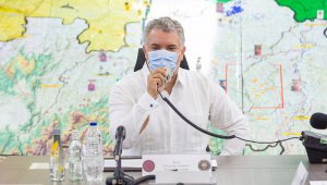 Iván Duque atiende emergencia por lluvias. Colprensa