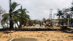 Desde Cartagena se envió una embarcación con 15 toneladas de ayuda humanitaria para esa isla. Cortesía