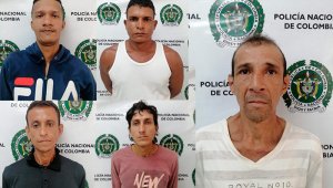 Álvaro Temistocles Hernández, Francisco Antonio Rangel Lemus, Francisco Javier Soler Rivera, Daniller Guillermo Rojas Cañas y Víctor Julio Escobar Pabón. Cortesía