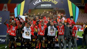 América de Cali se coronó campeón de la Liga BetPlay Dimayor 2020.  Colprensa