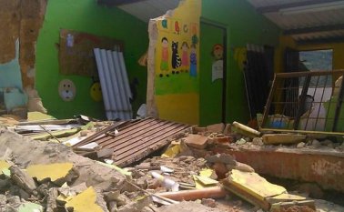 La reconstrucción de cada vivienda, según los cálculos preliminares, costaría cerca de 40 millones de pesos.  (Foto Colprensa)