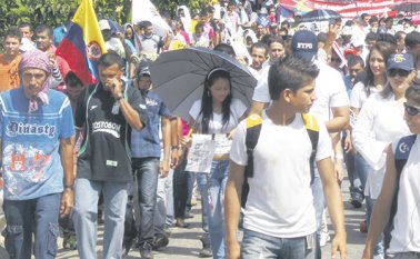 Marcha campesina en El Catatumbo. (Foto cortesía / La Opinión)