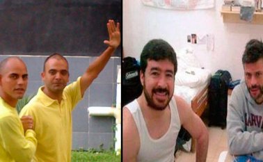 (De izquierda a derecha) Alexander Tirado, Raúl Emilio Baduel, Daniel Ceballos Leopoldo López. Internet