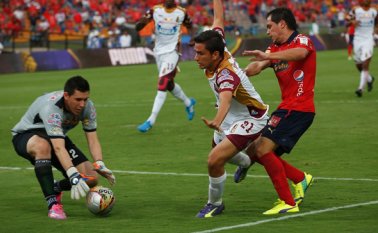 Medellín se impuso 3-1 al Tolima en el estadio Atanasio Girardot. Colprensa