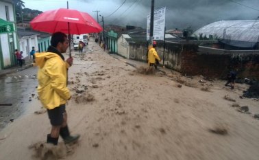 En la region del sur del departamento siguen las fuertes lluvias Tomada de Twiiter