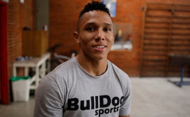 Luis Javier Mosquera, pesista colombiano. Colprensa