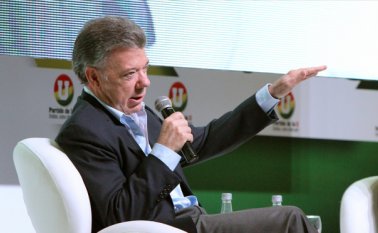 Juan Manuel Santos, presidente de la República. Colprensa