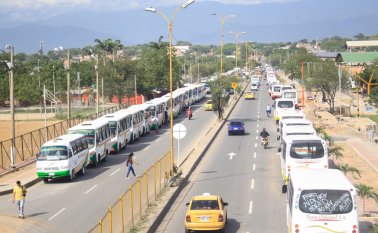 Las autoridades se prepararon para neutralizar cualquier intento de bloqueo de vías. Archivo