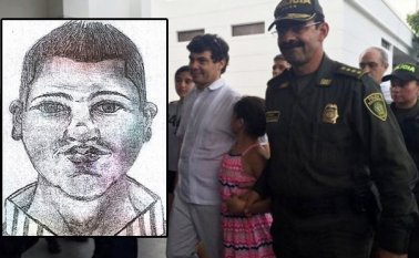 Retrato hablado aportado por la Fiscalía. Colprensa
