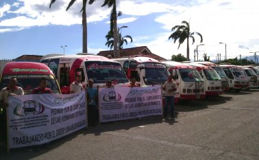 La jornada de paro transcurre en total normalidad. Najivy Benítez