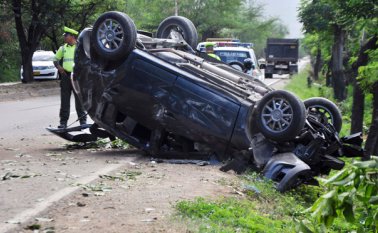 El exceso de velocidad fue la causa del accidente. Edinsson Figueroa