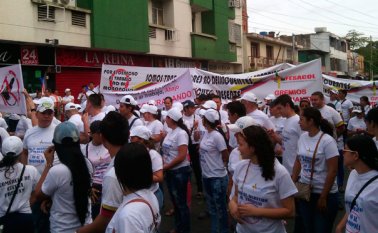 Las acciones de protesta fueron convocadas a nivel nacional. Najivy Benítez