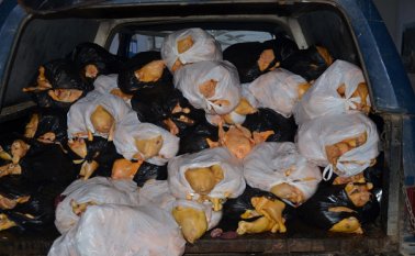 La empresa Eicviro presume que los residuos provendrían de mataderos clandestinos de animales de granja. Suministrada