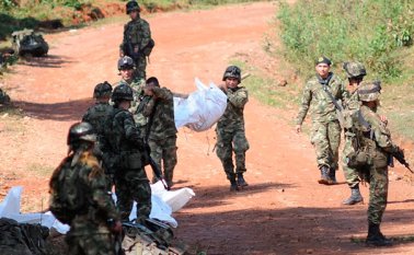 Los militares heridos fueron evacuados de forma inmediata a un centro asistencial. Colprensa