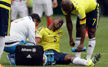 Valencia se lesionó en el juego frente a Perú AP