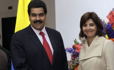 Nicolás Maduro y María Ángela Holguín. Archivo