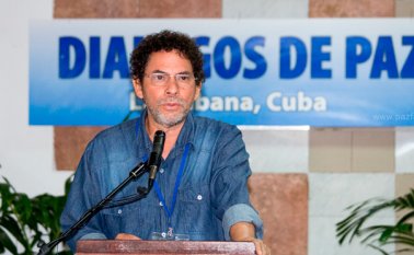 Comandante de las Farc Pastor Alape, negociador del grupo en La Habana. Colprensa