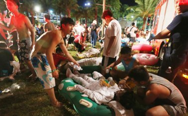 El incendio pudo ser controlado rápidamente. AP