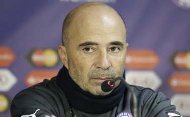 Jorge Sampaoli, técnico de Chile. AP
